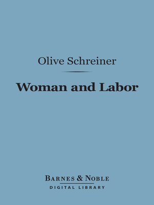 cover image of Woman and Labor (Barnes & Noble Digital Library)